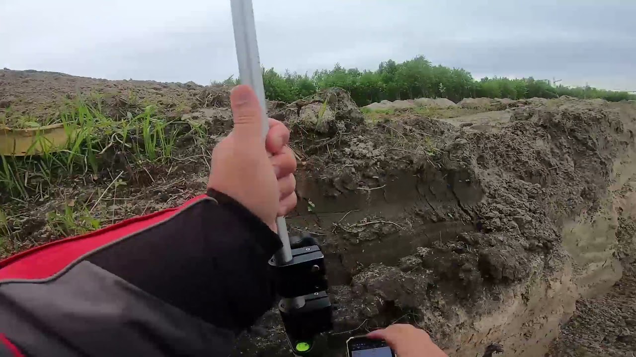 Геодезическая съемка котлована. Экспресс метод с помощью ГНСС приемника.