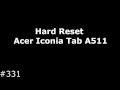 Hard Reset Acer Iconia Tab A511