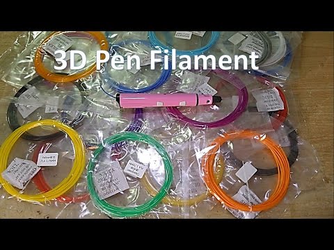 A Set Of 20 Colourful PLA Filaments For 3D Pen From Banggood