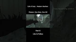 🔫 Precision Matters! | One Shot, One Kill | COD 4 Gameplay part 8 #callofduty #codlove #cod #foryou