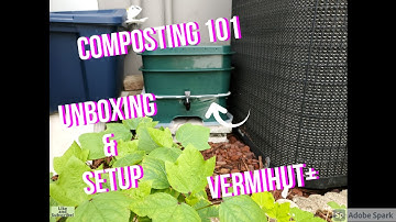 Composting Explained! Unboxing and Setup of VermiHut+ Worm Composter!