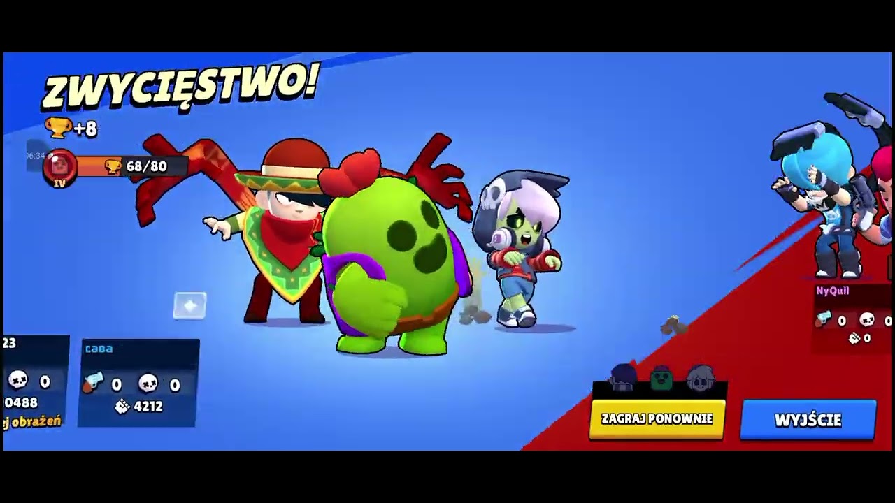 Gram w brawl stars próbuje wygrać rundy