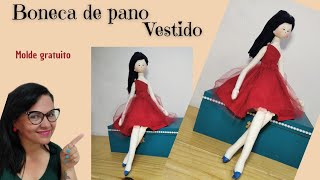  Como fazer um vestido para boneca de pano muito lindo