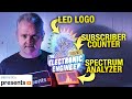 Smart Subscriber Counter LED Sign with a Spectrum Analyzer