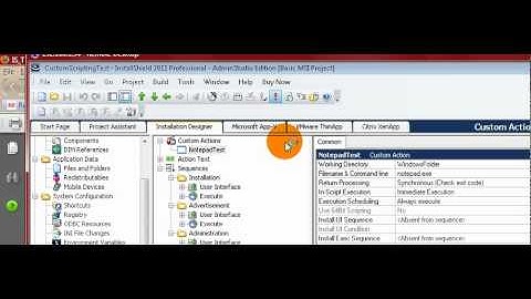 InstallShield: Custom Action EXE creation
