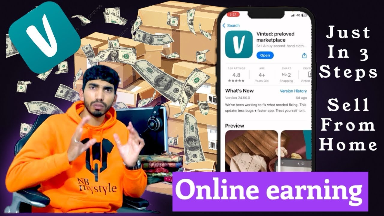 Sell on Vinted APP || Online Earning || just in 3 steps 