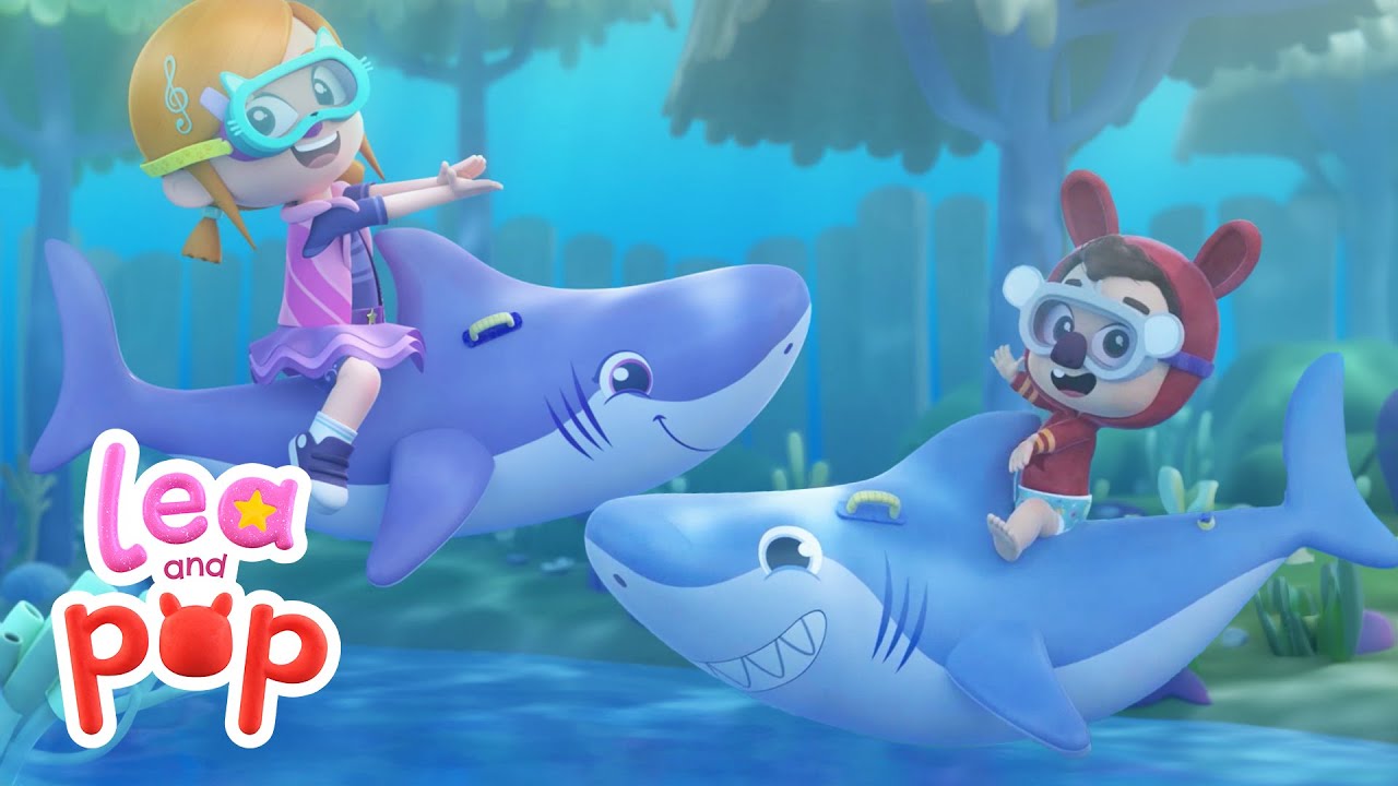 Baby Shark Time! 🎶 Songs, Dance & Laughs for Kids - Lea and Pop 🦈