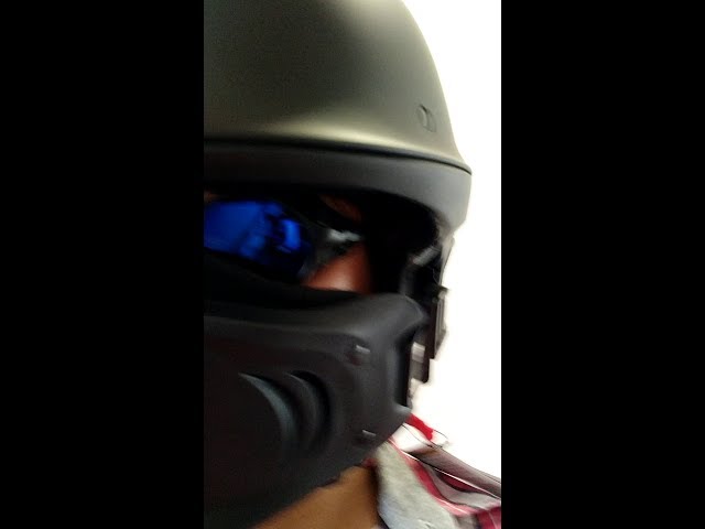 mejor que BELL ROGUE? 1Storm Half Face Helmet Death Trooper HKY-666 part 2