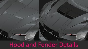 Sketch Modeling a Car Exterior part 7: Adding Hood and Fender Details