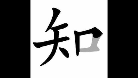 how to write chinese 知丨Chinese stroke order中文汉字笔顺动画