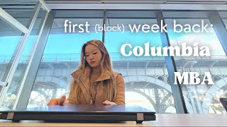 day in the life: Columbia MBA block week | business school grad student, living alone in NYC vlog