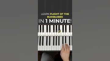 Thumbnail of How to play Flight Of The Bumblebee on Piano in Under 1 Minute