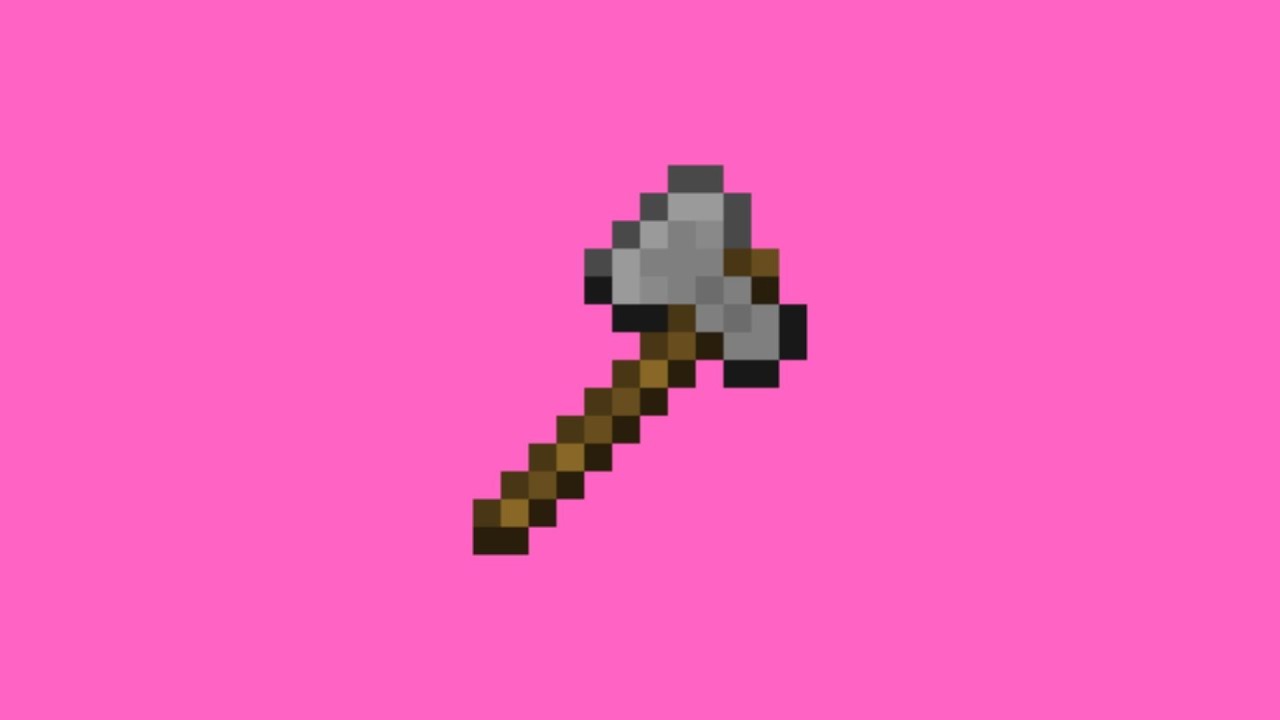 MINECRAFT STONE AXE - YouTube