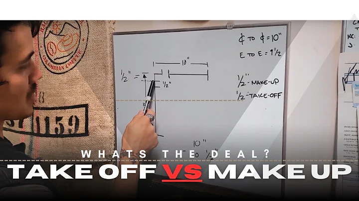 Take off VS Make up of fittings in plumbing