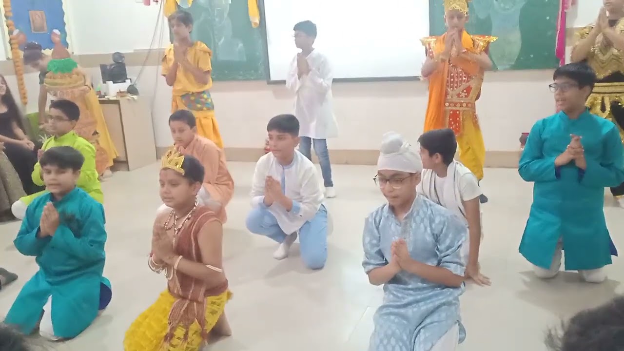 Maurya School Play - Suryansh as Krishna