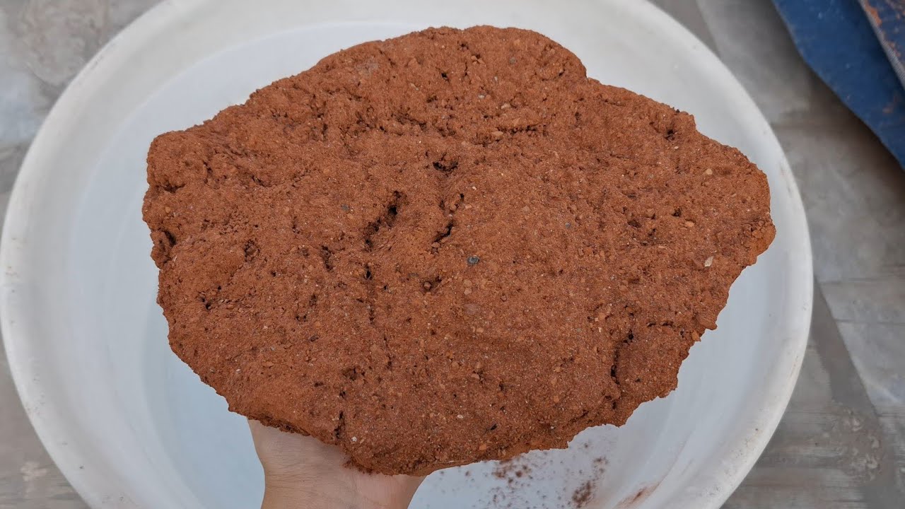 New video Pure red dirt water crumbling oddly satisfying