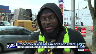 Tobacco minimum age law goes into effect