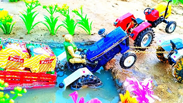 Diy Tractor Stuck mud with Parle G mini science project 12@project creator//#@cstoys#