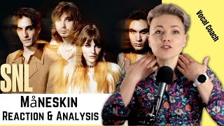 Maneskin SNL Beggin New Zealand Vocal Coach Analysis and Reaction