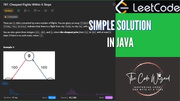 787. Cheapest Flights Within K Stops - LeetCode Solution in Java | THE CODE WIZARD