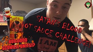 Satans Blood Hot Sauce Challenge! *Spoon Full*