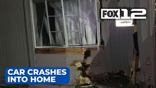 Vancouver family with three kids displaced after car crashes into home, causes flooding