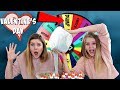 Mystery Wheel of Dump it Slime Challenge | Sis vs Sis | Taylor and Vanessa