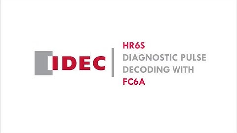 HR6S  DIAGNOSTIC PULSE DECODING WITH FC6A