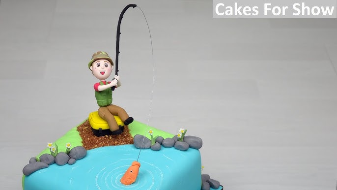 How to make a fisherman cake topper