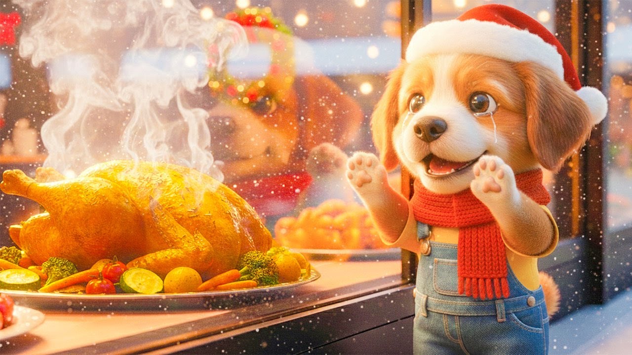 😢 BABY PUPPY HAS NO MONEY FOR ROAST CHICKEN — WHAT HIS PARENTS DO WILL MELT YOUR HEART! 💖