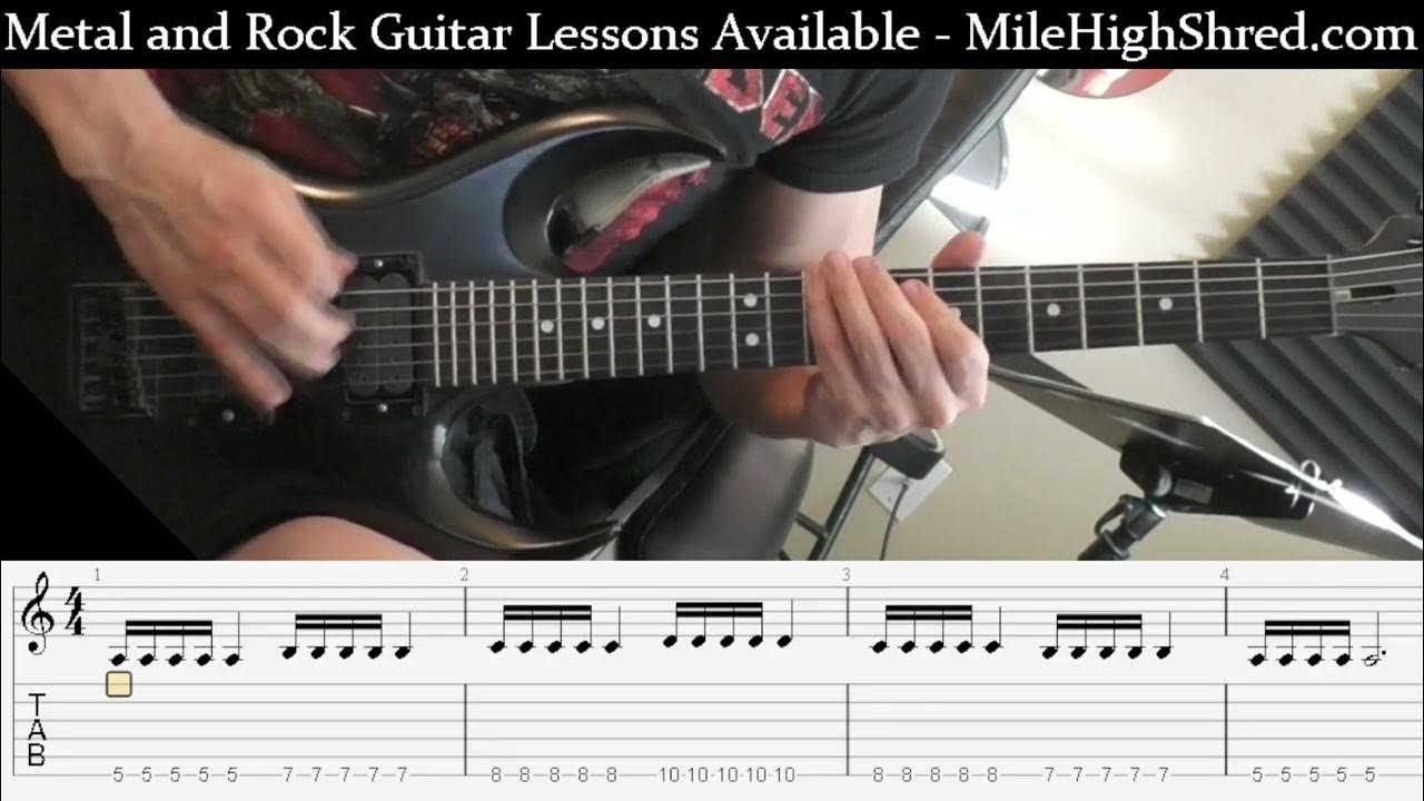 16th Notes Speed/Tremolo Burst Single String Picking Shred Guitar