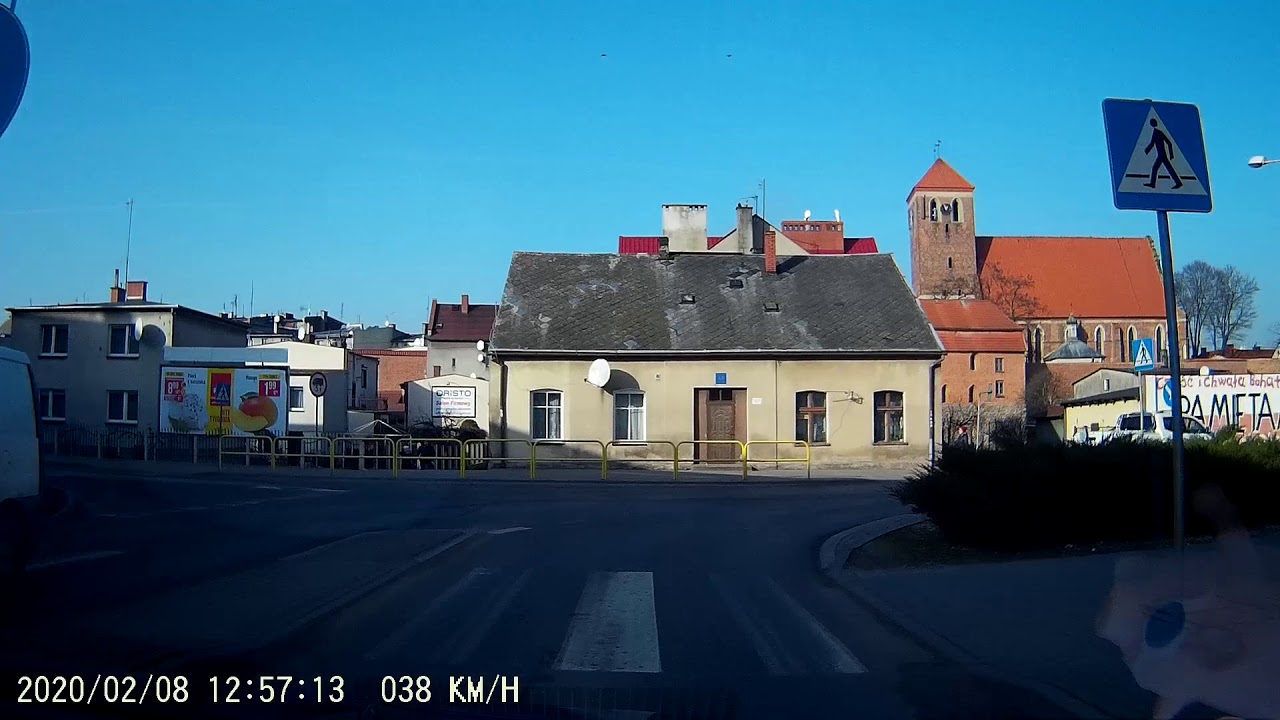 Lubawa przejazd przez miasto