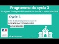 14 sciences et technologie  gnralits   cm1 cm2 6me  programmes cycle 3