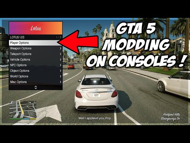 GTA V Lotus Mod Menu for PS4 Firmware 5.05 & Demo Video by 0x199