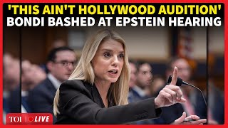 Pam Bondi LOSES COOL As Trump-Epstein ‘SECRET’ Video Played At Fiery House Hearing | REPLAY