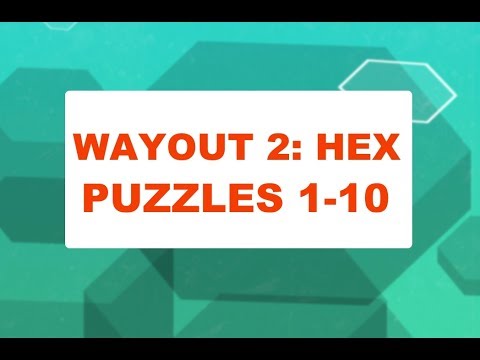 WayOut 2 Hex (PC) - Puzzle 1 - 10 (Red Set 1)