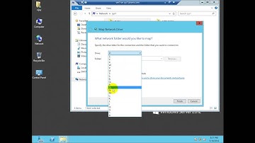 configuration MAPPED DRIVE  MS server 2012 Mcse Lab