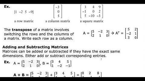 MDM4U - 1.6 - Modelling with Matrices - VIDEO