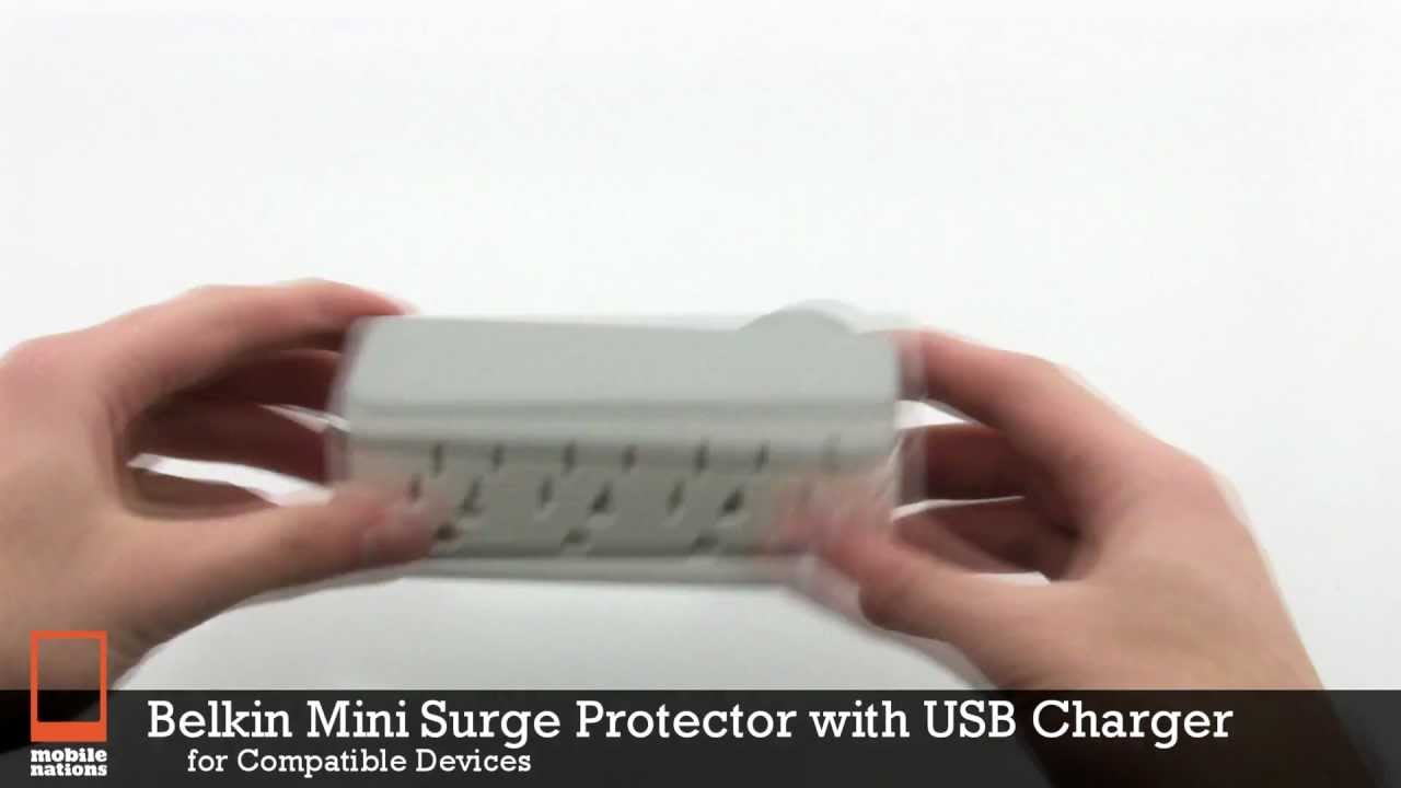 Belkin BZ103050TVL Mini Surge Protector and USB Charger