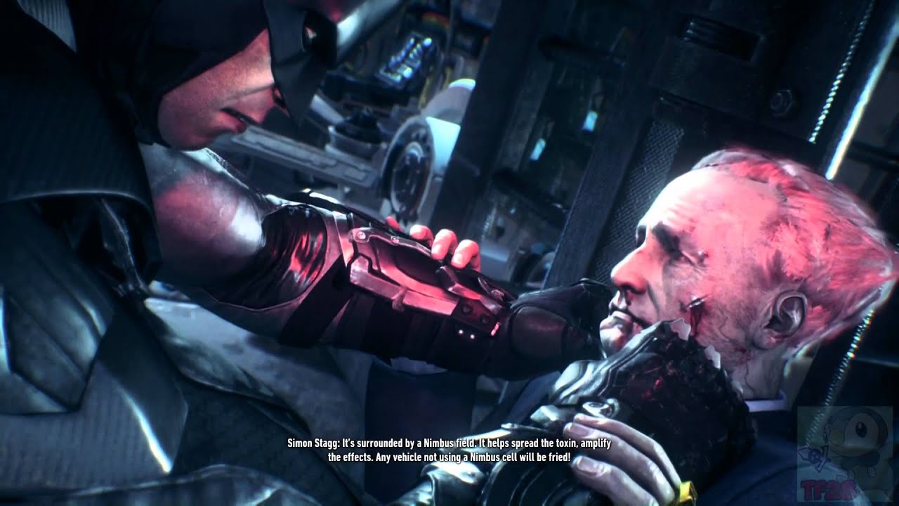 Batman: Arkham Knight - Tracking Down Simon Stagg (Cutscene) - YouTube