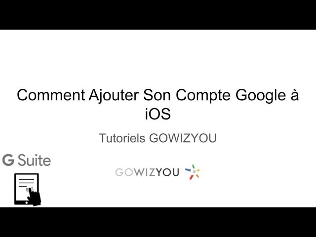 Comment Connecter Son Compte Google A Ios Youtube Comment Connecter Son Compte Google A Ios Youtube