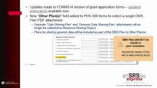 AnSRS4U Express NIH Data Management and Sharing Plan