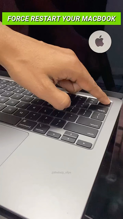 How to restart your MacBook ? #macbook #forcerestart #troubleshooting
