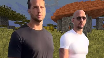 Andrew Tate Escapes The Matrix In Minecraft