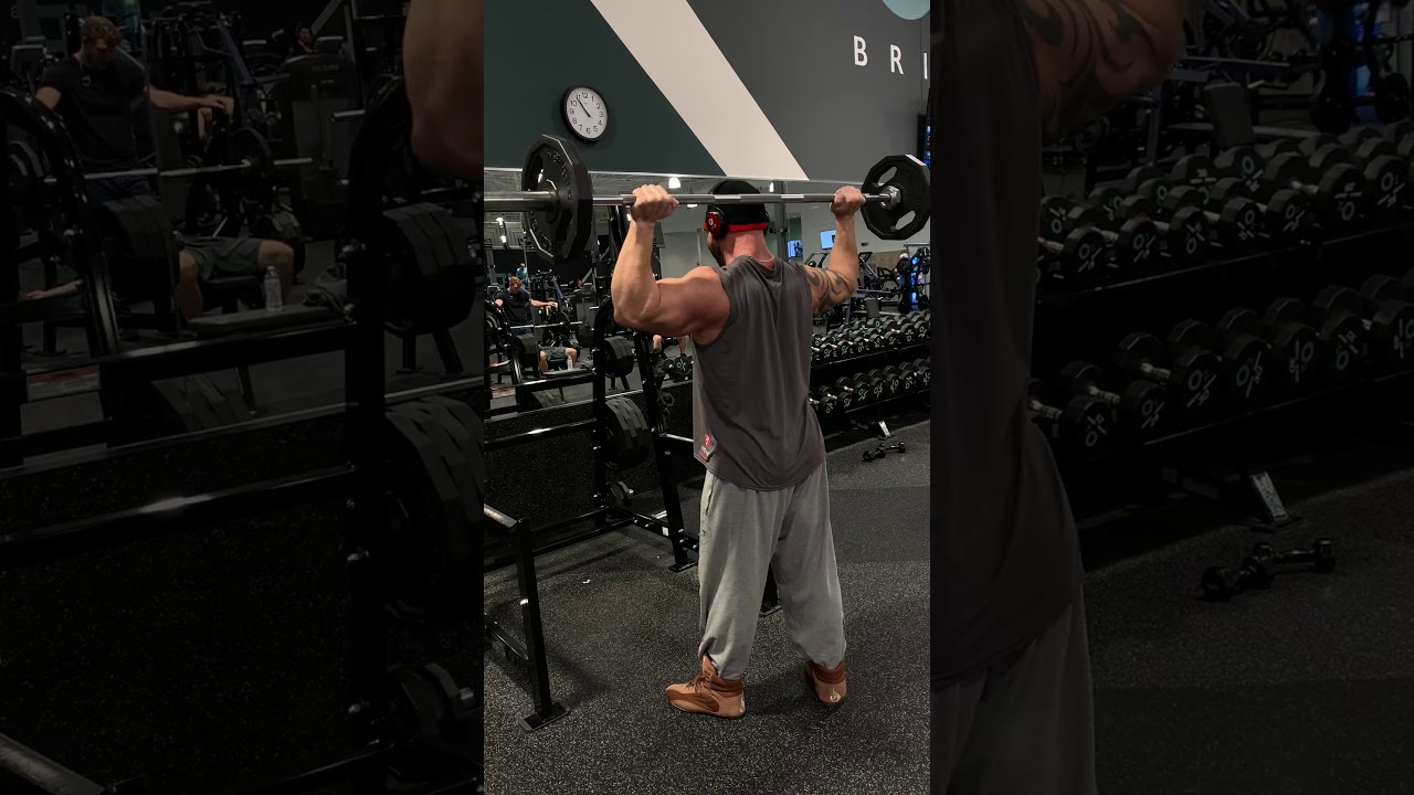 BehindHead barbell Press How to Grow Shoulders YouTube