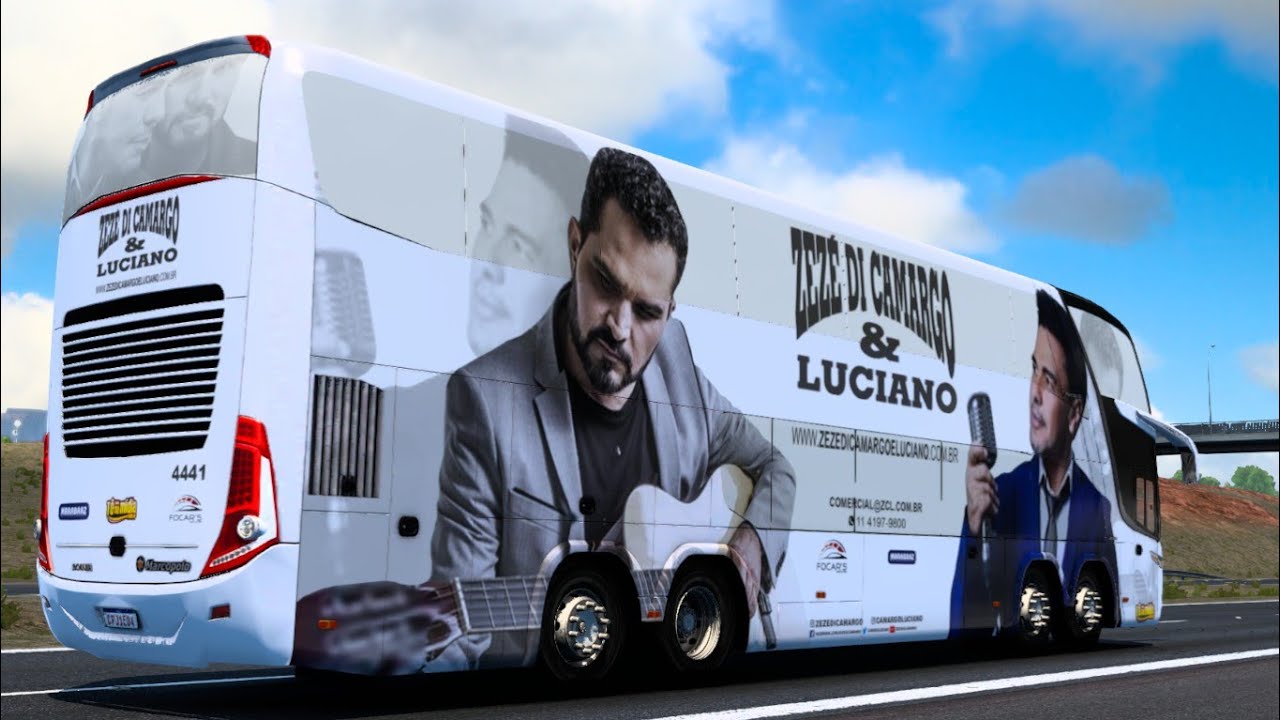 ÔNIBUS ZEZÉ DI CAMARGO E LUCIANO - EURO TRUCK SIMULATOR 2 - YouTube