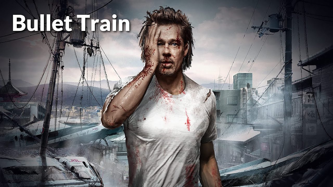 Bullet Train Movie Brad Pittt Poster 2022 iPhone Phone 4K