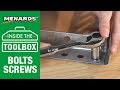 Menards - Inside the Toolbox - Screws and Bolts