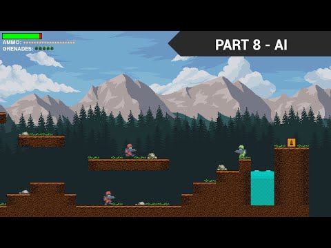 PyGame Scrolling Shooter Game Beginner Tutorial in Python - PART 8 | AI