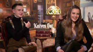 Katherine Langford & Jaeden Martell Raw Interview Knives Out